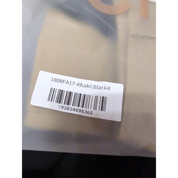 Choosy Khaki/Black Two Tone Pants Size 4 NWT - Picture 6 of 7